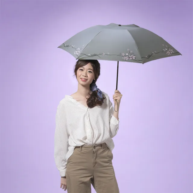【Bonita 葆倪】花邊極輕量日式反向手開傘/968-5560(167g/21吋/反向不濕傘)