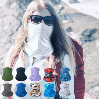 【SW】冰絲頭巾 防曬頭巾 防曬圍脖 速乾多功能魔術頭巾(防曬面罩 冰絲面罩 抗uv 涼感面罩 領巾 髮束)