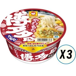 【東洋水產】博多天婦羅烏龍麵 碗麵泡麵三杯入日本原裝進口 消夜宵夜點心下午茶零食露營美食(82gX3杯)