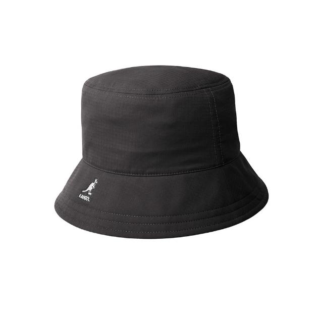 【KANGOL】母親節禮物 MULTI 可摺疊漁夫帽(黑色)