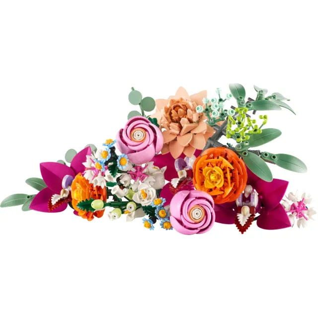 【LEGO 樂高】Botanicals 10313 野花花束 & 10342 優雅粉紅花束 2入組(居家擺飾 禮物 花藝 手工藝 母親節禮