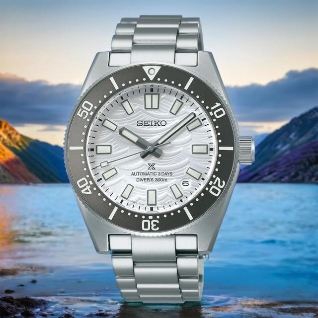 【SEIKO 精工】Prospex 60週年限量 三日鍊 銀色海浪 潛水機械錶(SPB511J1/6R55-00K0S)