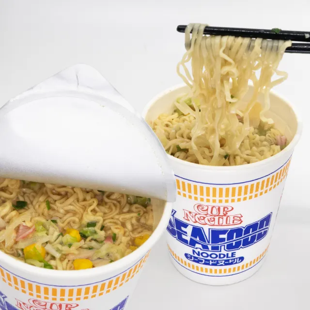 【NISSIN 日清】合味道原味系列杯麵 六入組杯麵 口味任選(海鮮味/鮮蝦味 70g/杯x6杯組)