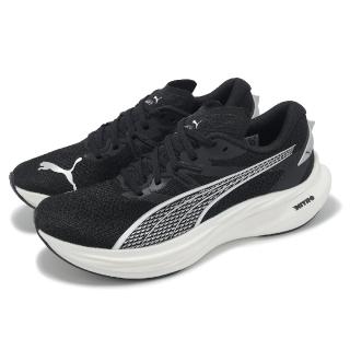 【PUMA】慢跑鞋 Deviate Nitro 3 女鞋 黑 白 氮氣中底 碳板 回彈 運動鞋(309708-01)