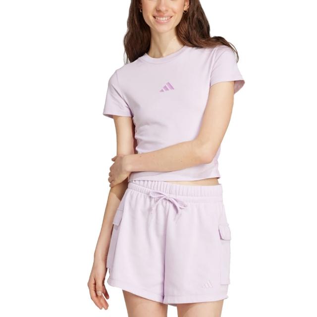 【adidas 愛迪達】女 W 3S SJ BABY T 短版 短袖上衣 - JE1248