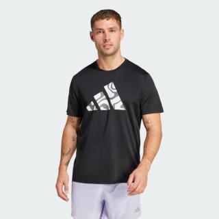 【adidas 愛迪達】Run It Bl Tee M 男 T恤 運動上衣 休閒短袖 跑步 吸濕排汗 黑 亞版(JD2332)