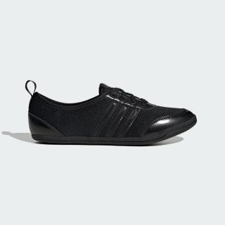 【adidas 愛迪達】休閒鞋 女鞋 運動鞋 芭蕾 DIONA BALLET 黑 JR7318