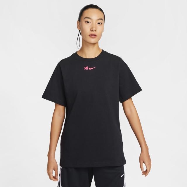 【NIKE 耐吉】短袖上衣 女 AS W NK AJA SIGNATURE SS TEE 黑 HQ1697-010