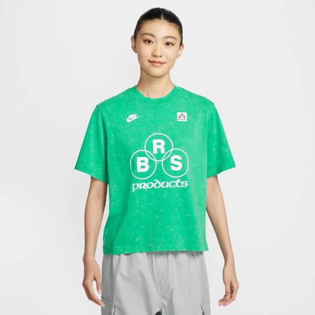 【NIKE 耐吉】短袖上衣 女 AS W NSW BF SS TEE GCEL 綠 IF0623-324
