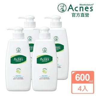 【曼秀雷敦】Acnes抗痘沐浴乳 600mL 4入(抗痘 舒緩 清爽舒暢 改善背痘 清新香味)