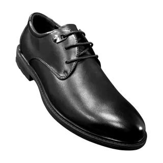 男士皮鞋 商務皮鞋 紳士皮鞋 霧面皮鞋 男鞋 6912黑(寬楦 透氣 耐磨 不易老化 好穿脫 抓地 止滑)