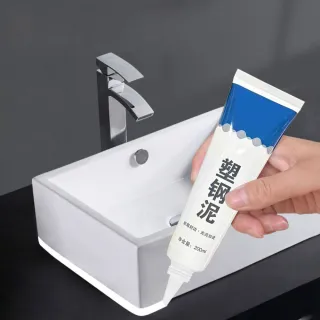 【Dagebeno荷生活】防水防霉抗汙耐髒密封塑鋼泥 廚房浴室磁磚美縫修補劑(60ml四入)