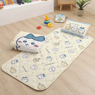 【戀家小舖】台灣製-卡通正版授權兒童睡墊三件組(快樂旋律 -吉伊卡哇)