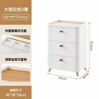 【w星優旗艦店】52cm寬 3層 免安裝(床頭櫃 收納櫃 衣帽架 儲物櫃 掛衣架 移動邊櫃 夾縫櫃 預購15天)