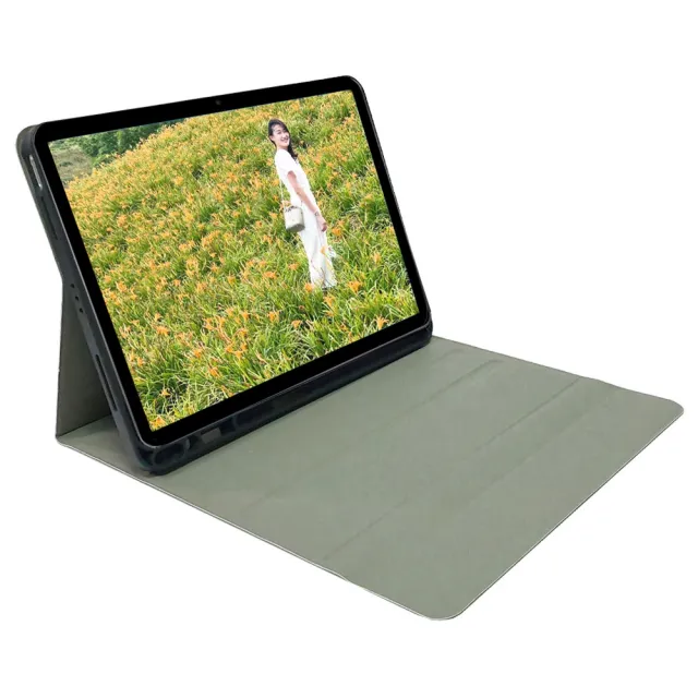 Powerway For 2025 iPad Air 11吋 -M3/ 2024 -M2平板專用樂控型藍牙鍵盤-皮套(送同色無線滑鼠)
