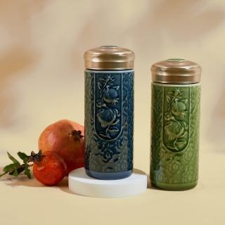 【乾唐軒】榴花碩果隨身杯 / 330ml(大 / 雙層 / 2色)