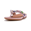 【FitFlop】寶石皮革/軟墊皮革夾腳涼鞋-女(13款)
