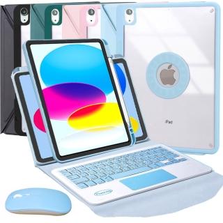 【Powerway】Powerway For 2025 iPad -A16/10代平板專用直控型藍牙鍵盤皮套保護殼(送同色無線滑鼠)