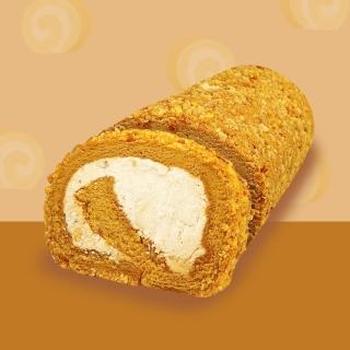 【樂活e棧】醇濃咖啡焦糖生乳蛋糕捲440gx1條(母親節 父親節 生日蛋糕)