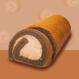 【樂活e棧】醇濃黑巧克生乳蛋糕捲440gx1條(母親節 父親節 生日蛋糕)