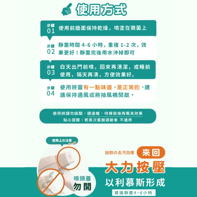 【寶媽咪】台灣製除黴慕斯2入(除過十年不長/抑菌根除/環保成分/除霉/黴問題/霉問題)
