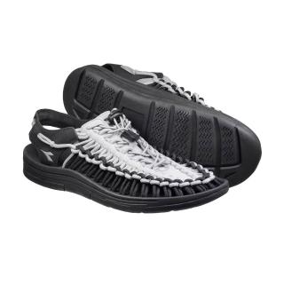 【DIADORA】鱷魚編織涼鞋 男鞋 休閒鞋 編織鞋 灰(好穿脫 透氣 輕量 吸震 緩衝 足弓支撐 耐用 耐磨 止滑)