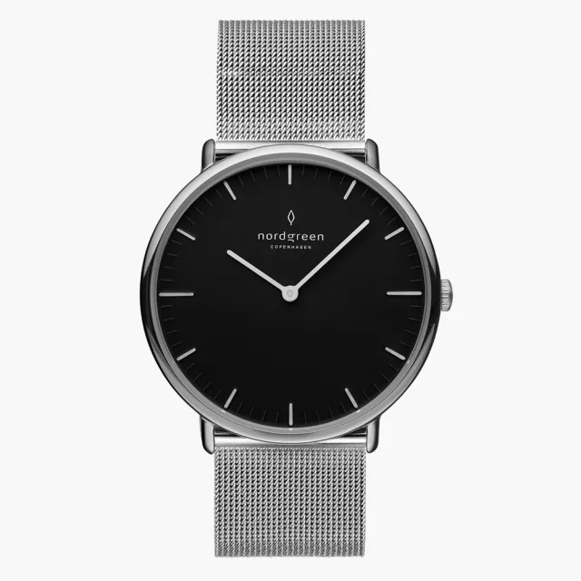 【Nordgreen】Native本真 月光銀系列米蘭帶腕錶36mm 禮物 手錶(NR36SIMESIBL)情人節 禮物