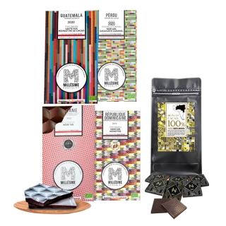 【Diva Life】NOIR 比利時進口100%巧克力片 500g+Millesime 黑巧克力組