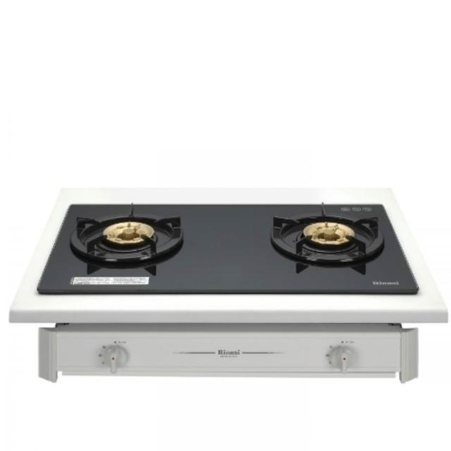 【林內】歐化雙口玻璃嵌入爐RBTS-227GC瓦斯爐NG1/LPG(RBTS-227GC-B基本安裝)