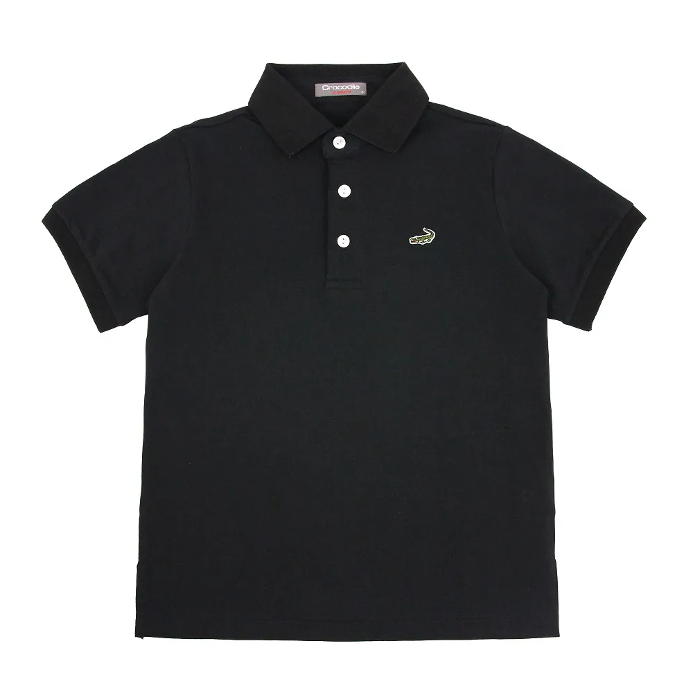 【Crocodile Junior 小鱷魚童裝】『小鱷魚童裝』素面刺繡LOGO POLO衫(產品編號 : U67103-09 大碼款)