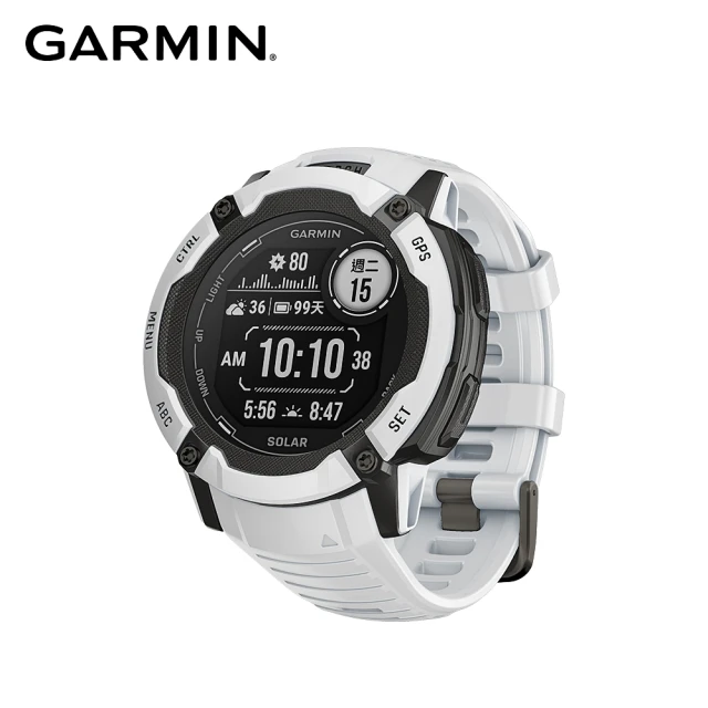 【GARMIN】INSTINCT 2X Solar 本我系列 太陽能GPS腕錶 晨霧白