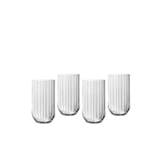 【Spiegelau】德國 Spiegelau Linear 長飲杯 4入/445ml (歐洲製 水晶杯 環保裸裝)