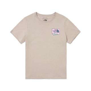 【The North Face】北臉 短袖上衣 女 W STD CARTOON BRAND SS TEE GRAPHIC 灰 NF0A8DCD1OA