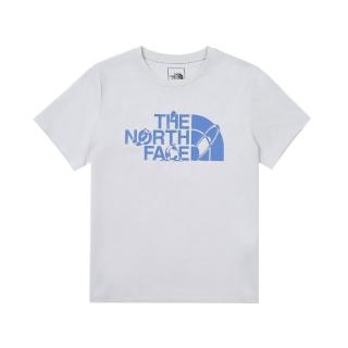 【The North Face】北臉 短袖上衣 女 吸濕排汗 W SUMMER PLAY LOGO SS TEE 灰 NF0A8D7P0TI