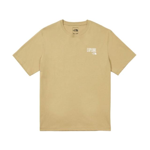 【The North Face】北臉 短袖上衣 男 女 中性 U RLX EXPLORE SS TEE GRAPHIC 卡其 NF0A8DBWLK5
