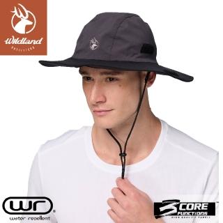 【Wildland 荒野】中性 抗UV防水功能大盤帽《深霧灰》W2021/防曬帽/圓盤帽/登山帽(悠遊山水+)