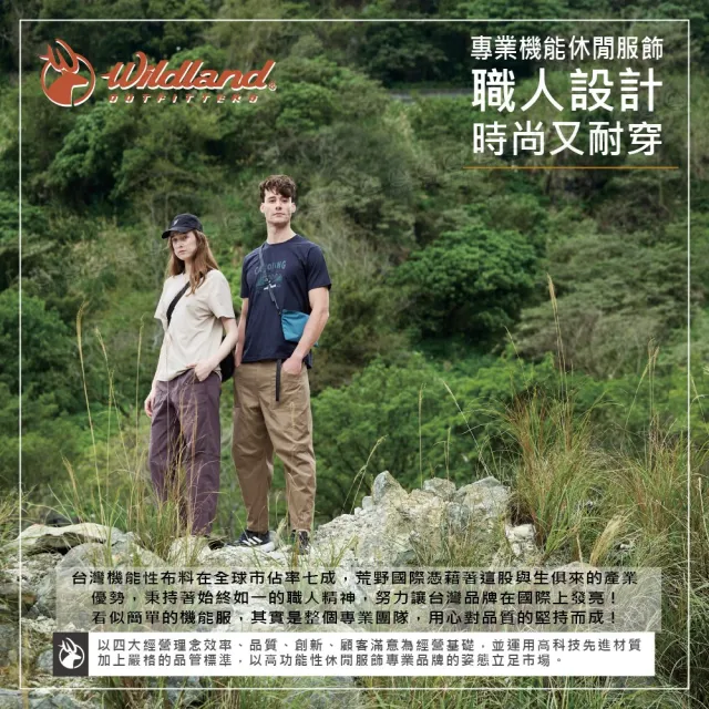 【Wildland 荒野】中性 抗UV防水功能帽《乾燥玫瑰》W2019/防曬帽/圓盤帽/登山帽(悠遊山水+)