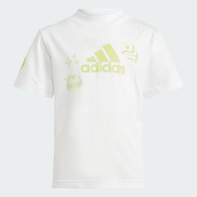 【adidas 愛迪達】短袖上衣 T恤 童裝 IA1574