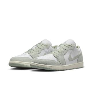 【NIKE 耐吉】Air Jordan 1 Low Light Green 蘋果綠 麂皮 毛毛 淺綠 FN5214-131