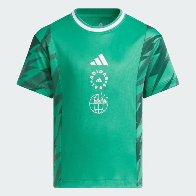 【adidas 愛迪達】短袖上衣 T恤 童裝 JL7561