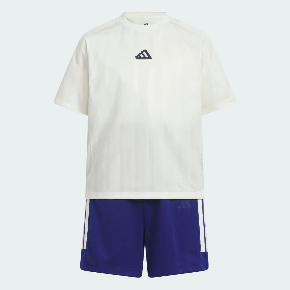 【adidas 愛迪達】SPORTSWEAR 運動套裝 吸濕排汗 童裝 KA1020