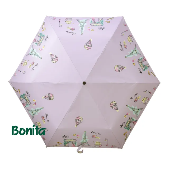 【Bonita 葆倪】巴黎風 防暴衝自動收開傘-968-5551(23吋大傘面/防暴衝自動收開傘)