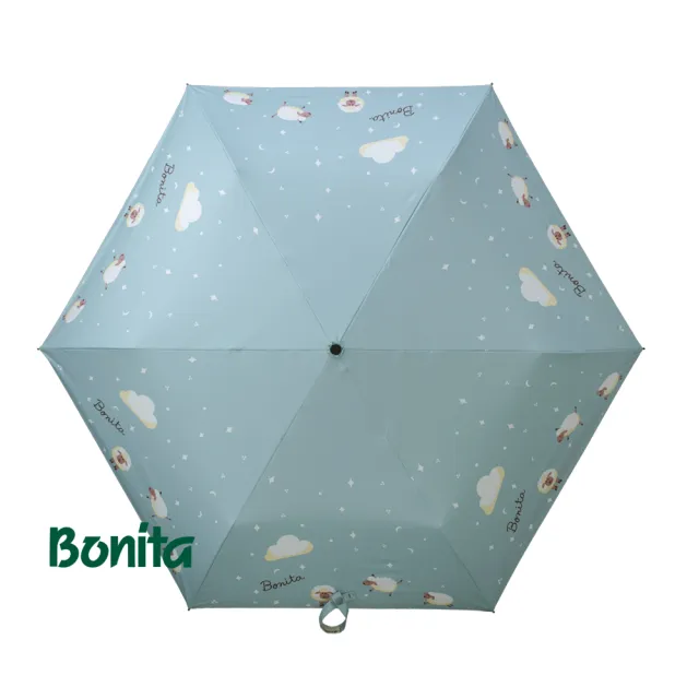 【Bonita 葆倪】星空羊 提袋式輕量防風細短傘/968-5557(21吋/200g/輕量防風手開傘)