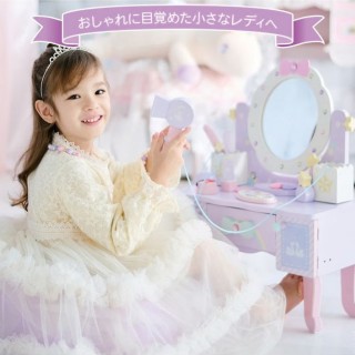 【Mother garden】木製玩具 化妝臺-夢幻皇冠獨角獸