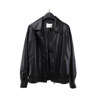 【時尚巴黎】現貨+預購 皮衣外套機車夾克(高階感PU皮韓版防風女外套2色74kr2)