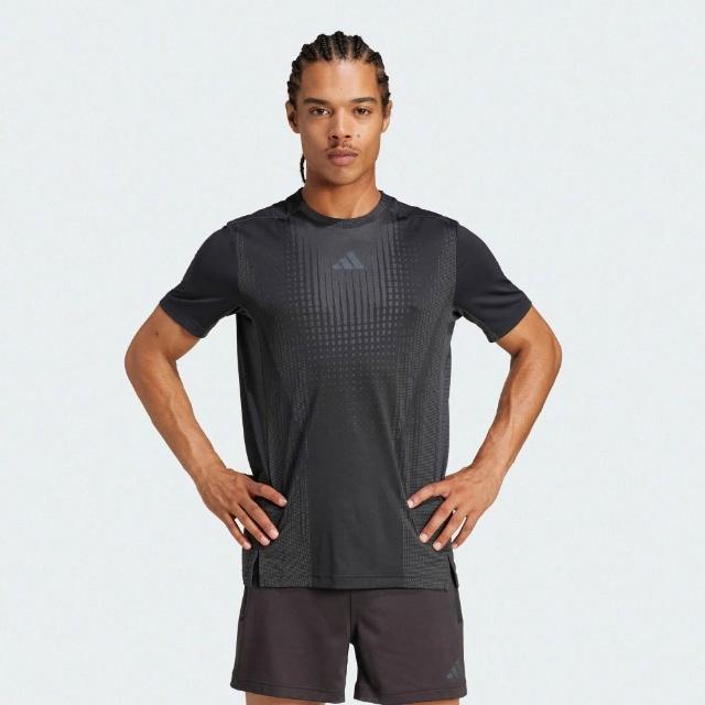 【adidas 愛迪達】短袖上衣 男 訓練 慢跑 亞規 AIRCHILL TEE 黑 JI8196