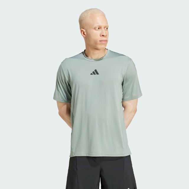 【adidas 愛迪達】短袖上衣 男 訓練 慢跑 亞規 D4T INT. TEE 綠 JI8187