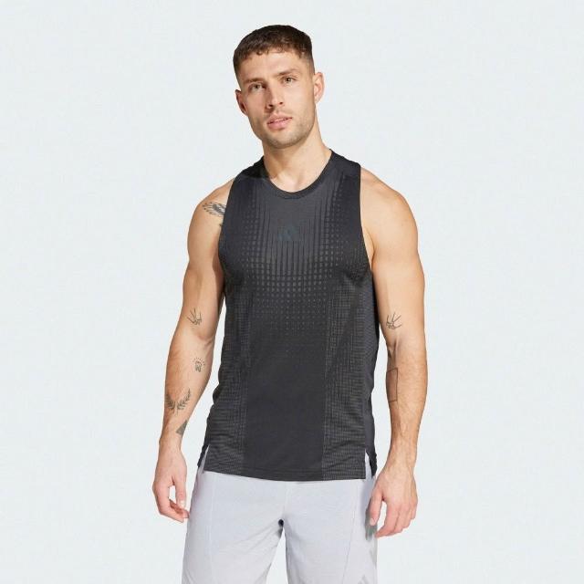 【adidas 愛迪達】背心 男 訓練 亞規 AIRCHILL TANK 黑 JI8198