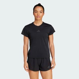 【adidas 愛迪達】短袖上衣 女 訓練 慢跑 AIRCHILL T 2.0 黑 JX7429