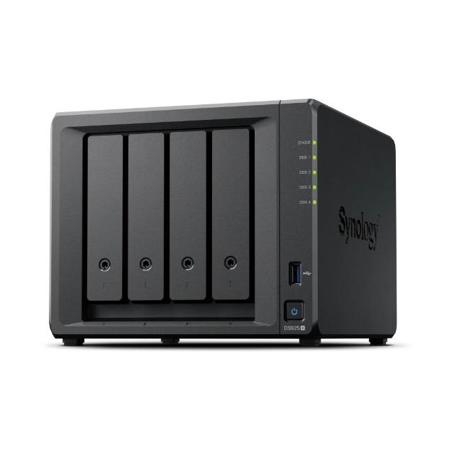 【Synology 群暉科技】搭 12TB x2 ★ DS925+ 4bay NAS 網路儲存伺服器(HAT3310-12TB)